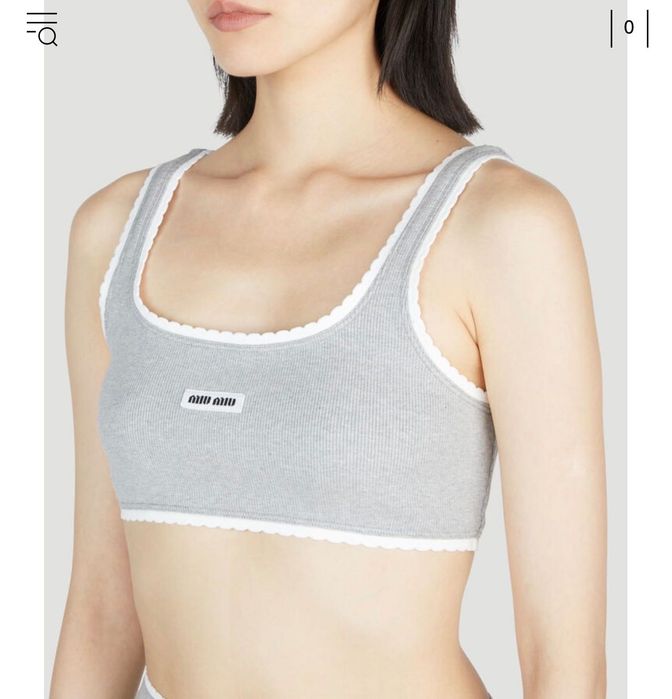 Топ тип bralet на Miu Miu