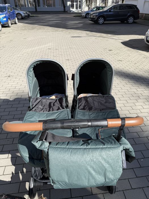 Двойна бебешка количка Chipolino Duo Smart – цвят босилек, като нова