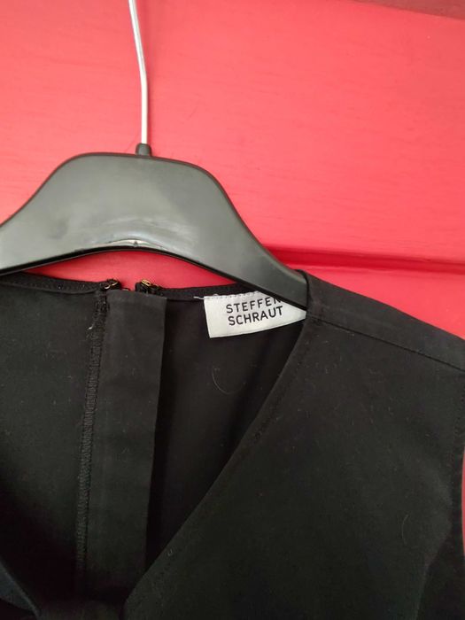 Top negru bumbac  , S