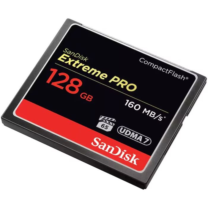 Карта памет SanDisk CompactFlash Extreme Pro, 128 GB, UDMA 7, 160 MB/s