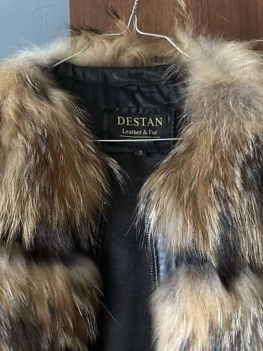 Кожено  палто    лисица