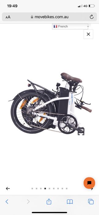 Bicicleta Electrica E bike 13ah NCM Paris Alb perlat