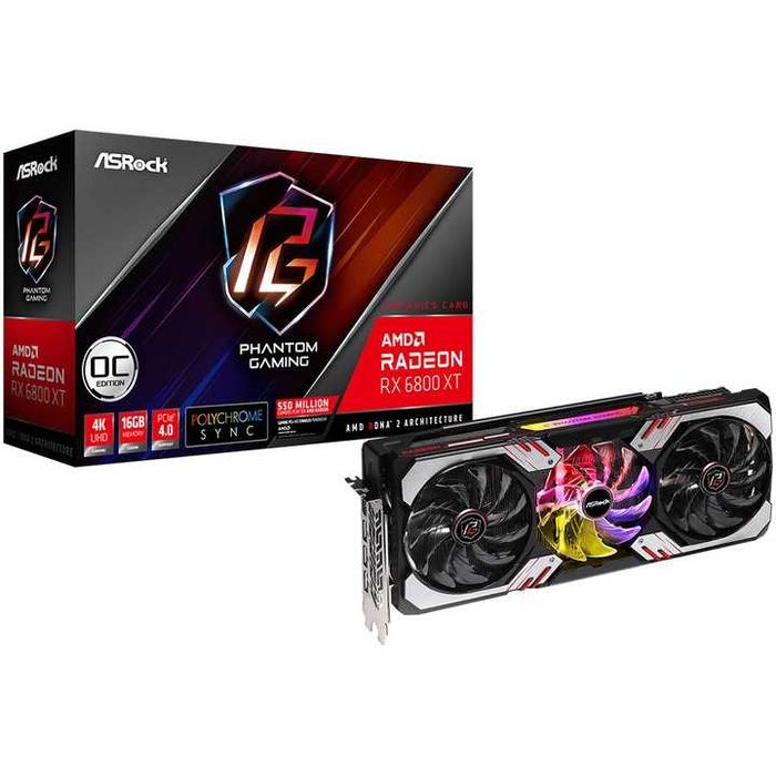 Placa video ASRock Radeon RX 6800 XT Phantom Gaming D 16G OC