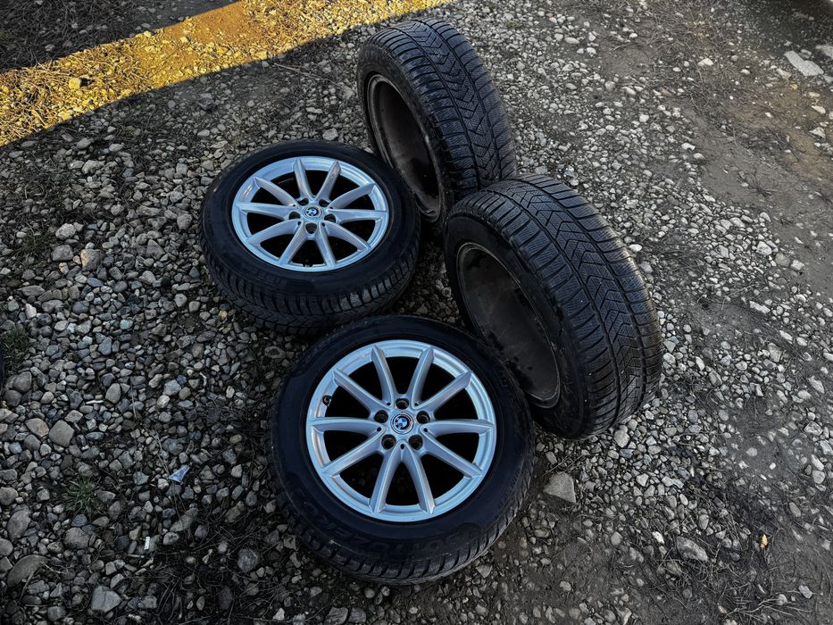 Jante originale BMW cu anvelope de iarna 225-55-17 M+S X1/X2,seria 3,5