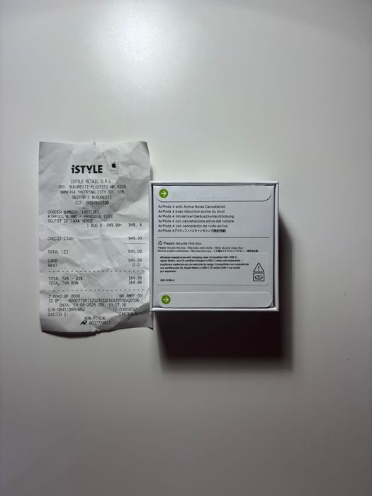 Air pods 4 (2024) - ANC , cu bon , usb c , cadoul ideal , urgenttt