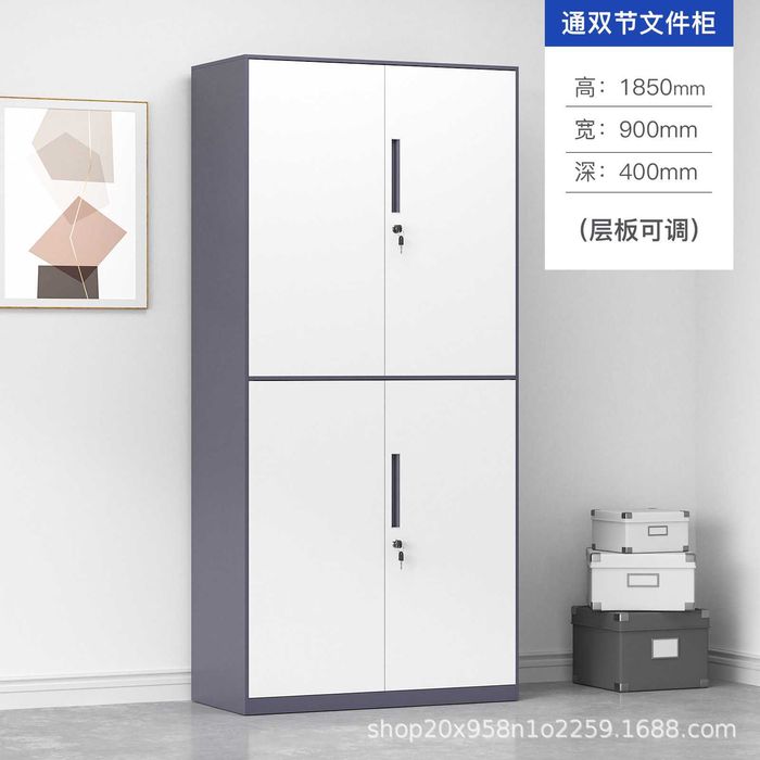 Arxiv shkafi metall hujjatlar uchun ofis mebeli qulf bilan ulgurji