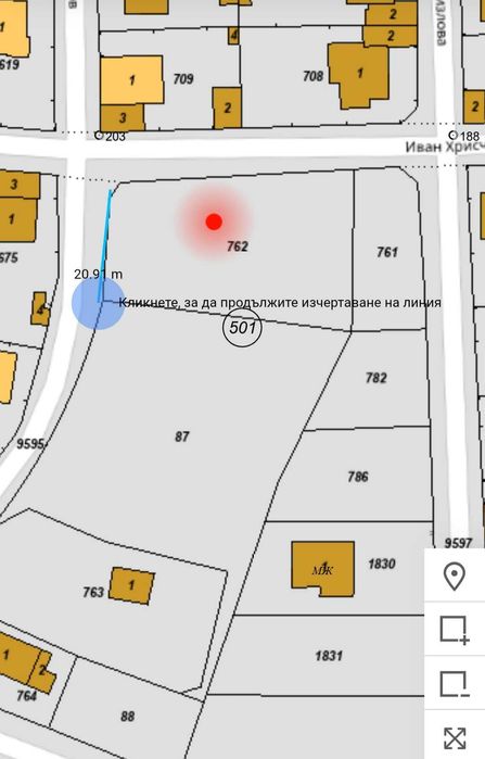 Продава се Парцел в Пловдив, Южен - 1156 кв.м за 55 €/кв.м - Снимка #3