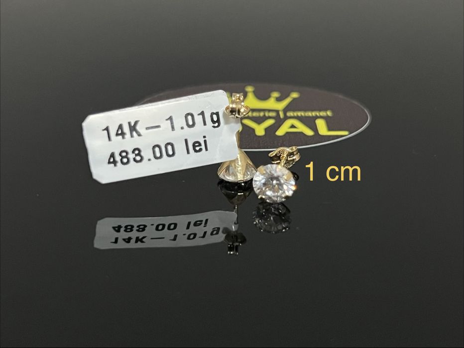 Bijuteria Royal CB : Cercei aur 14k 1,01 grame