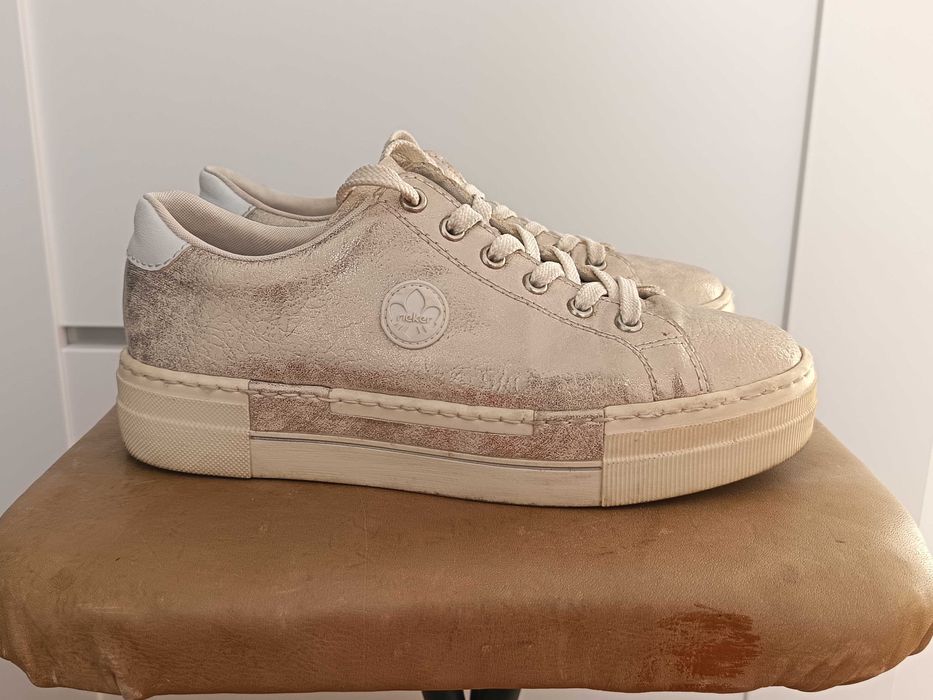 Sneaker Rieker argintiu