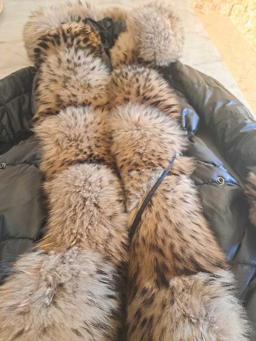 Geaca Parka cu blana de vulpe