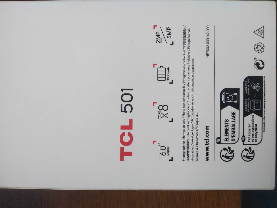 Telefon SIGILAT TCL501, 32GB/2GB