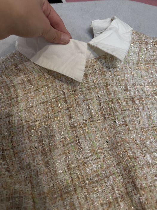 Платье твидовое