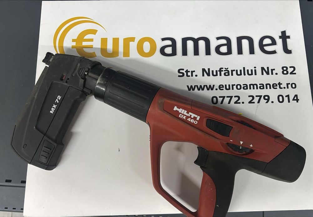 Instrument de fixare actionat cu pulbere Hilti DX460 cu MX72 -N2-