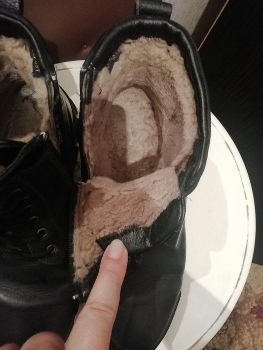 Зимние ботинки полностью натуралка