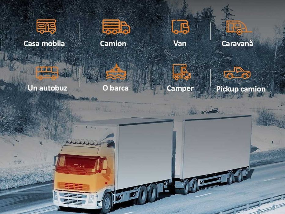 Aeroterma diesel cu telecomanda si  LCD vehicule 12V/24V 2000W/5000W