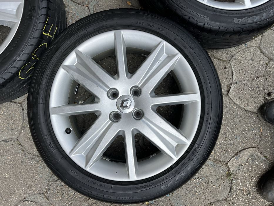 Jante aliaj 4x100mm, anvelope vara 205/50 R17, Renault Megane 2, Scenic, Dacia Logan, Sandero, Opel