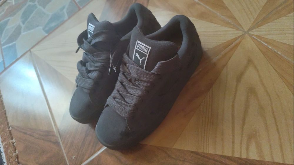 Puma Suede XL Splatters Dusky Gray-Gum