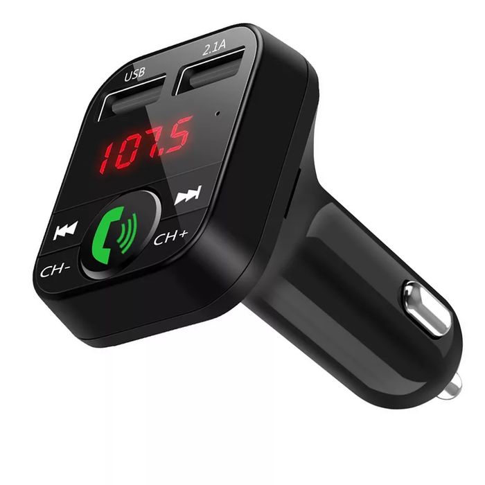 Car Kit Bluetooth Dual USB Cu Casca V6 Plus Wireless