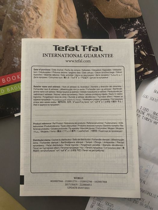 Tefal Masina Pâine in Garanție