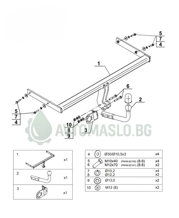 НОВ Теглич за Audi A3 8P сваляем теглич за ауди а3 8п sportback