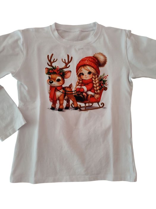 Детски Коледни блузи 128 см. Българско производство. Обща Цена 40 лв.