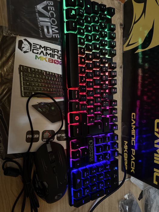 Tastatura gaming QWERTZ RGB 105 Taste PC PS4 PS5 Xbox OneSeries Mac