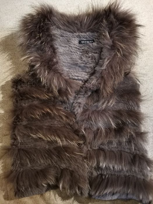 Елек с естествен заешки косъм