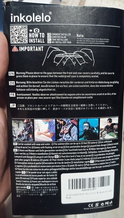 Carcasă impermeabilă inkolelo pentru iPhone 13 Pro,, cu cablu pluti