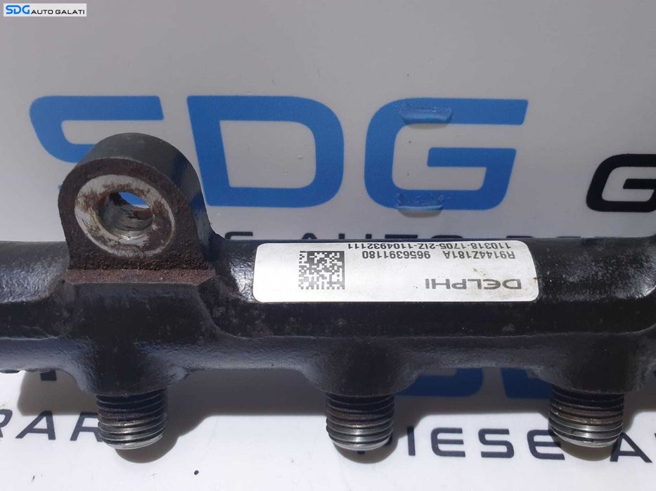 Rampa Injectoare Cu Senzor Senzori Regulator Presiune Peugeot 407 2.0 HDI 2004 - 2010 Cod 9656391180 9658227880 [D0209]