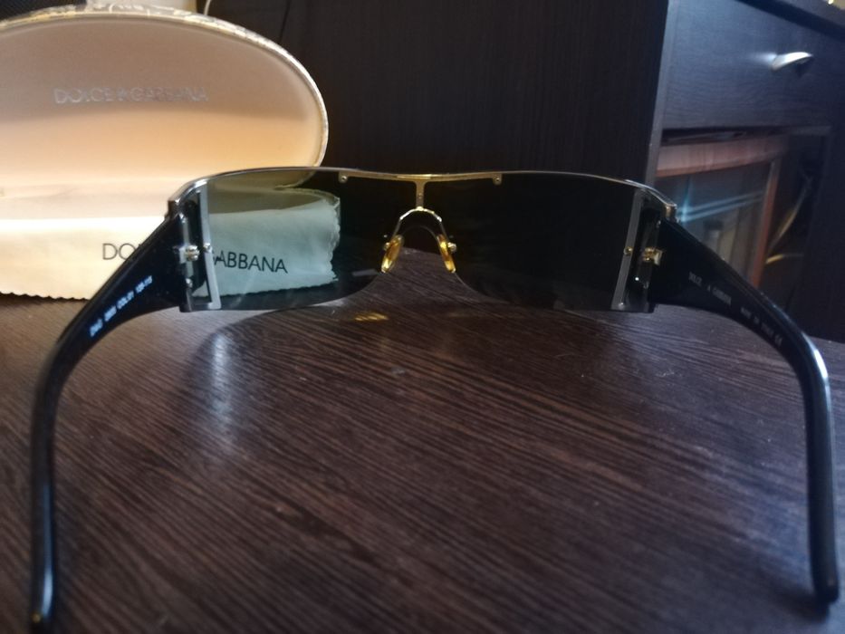 Dolce & Gabbana Black Shield Sunglasses