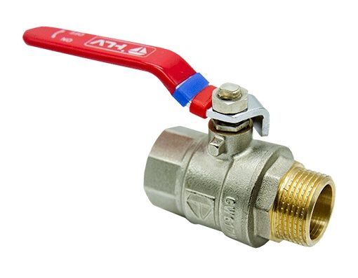 Кран шаровый HLV d40, d50 (ручка-рычаг)