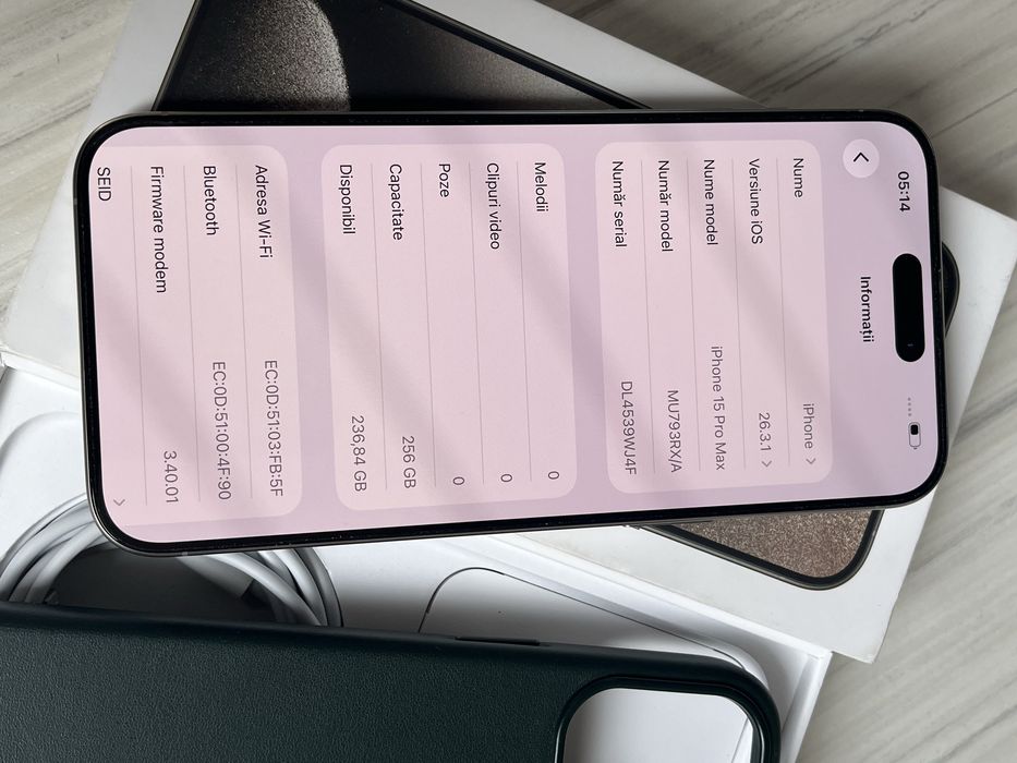 Iphone 15 pro max 256gb