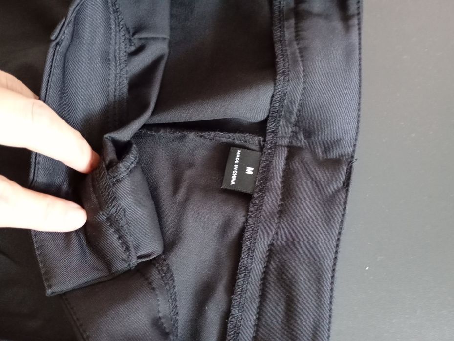 Черен панталон с висока талия от Шеин