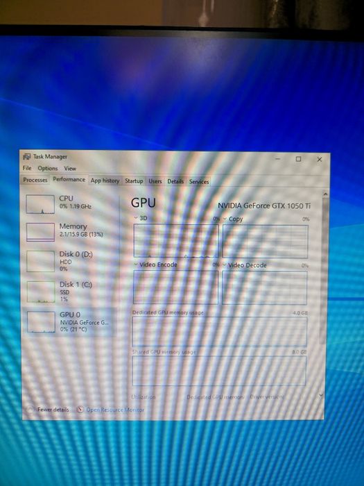 MSI 1050 TI 4GB OC