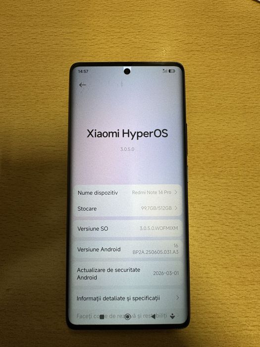 Xiaomi Redmi Note 14 Pro – 18GB RAM (12+6) 512Gb, 200MP, Aspect 10/10