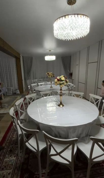 Аренда шатер, стол, стулья, посуда, газон