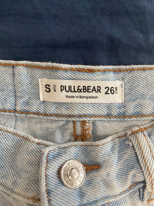Дънкова пола Pull&Bear къса