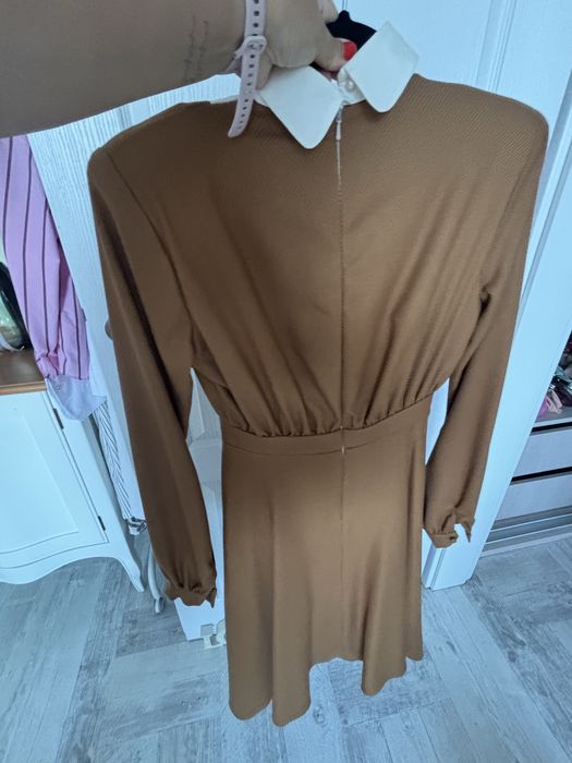 Rochie stofa maro XS