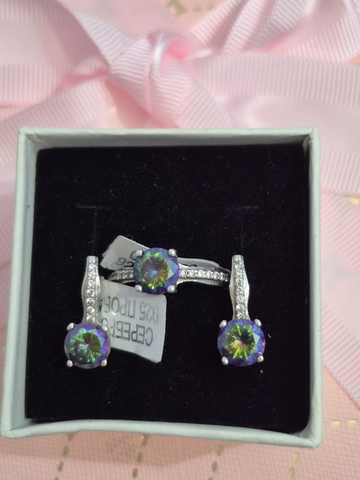 Серебро. Кольцо и цепь. 925 пр