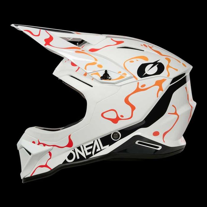 Каска O'NEAL 1SERIES Splash White/Orange V.26
