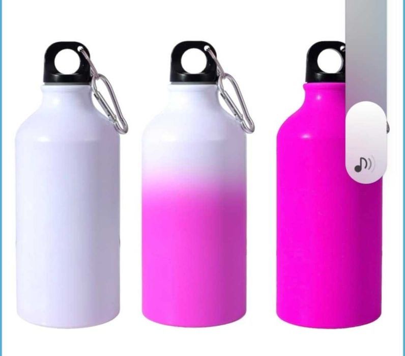 НОВО!Сублимационна спортна бутилка,термочувствителна към студ 500 мл!