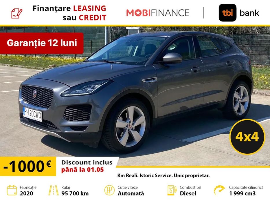 Jaguar E-Pace 4X4 Automata / TVA inclus, deductibil / Istoric Service / Euro 6