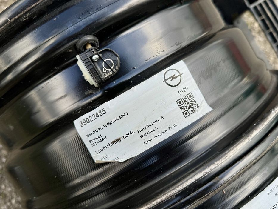 4бр.Оригинални железни джанти 15" 5x105+ДАТЧИЦИ за Opel Astra J,K,Aveo