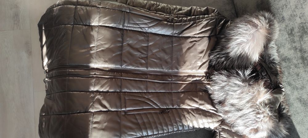 Зимнее пальто, экокожа