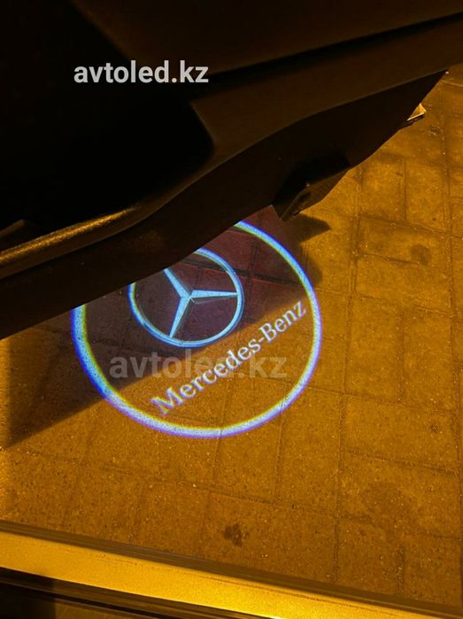 Мерседес W210 W124 подсветка двери лого авто LED подарок мужчин