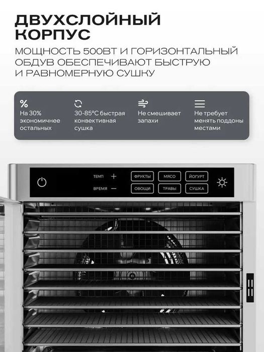 Сушилка для овощей и фруктов SATE 8 комплектов, гарантия 1 год.