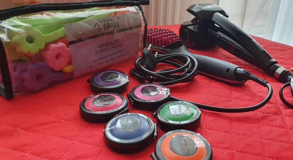 Ondulator automat Babyliss și Perie ceramica de indreptat parul