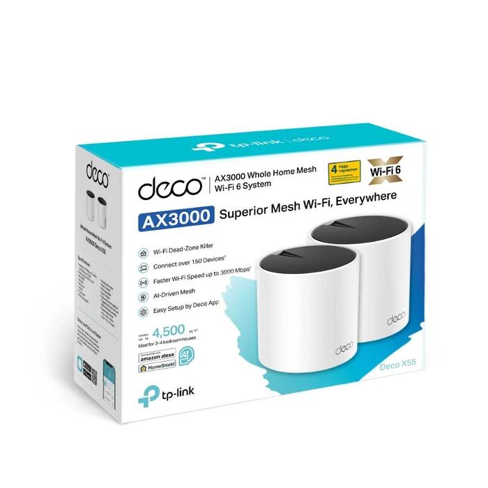 Wi-Fi Mesh система Tp-Link Deco X55 (2-pack)