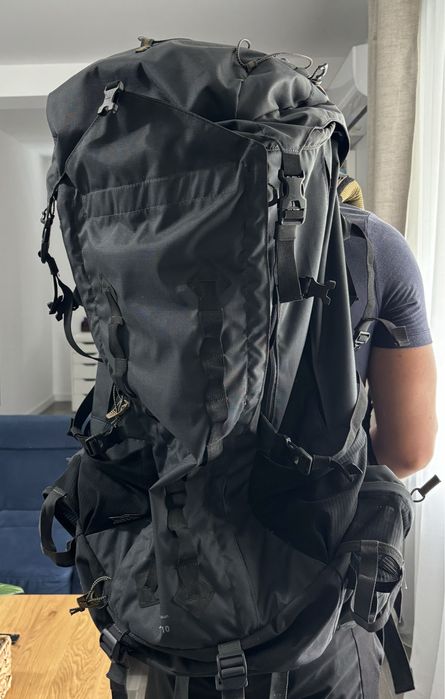 Rucsac Trekking cu husa ploaie MT900 Symbium 70+10L Gri