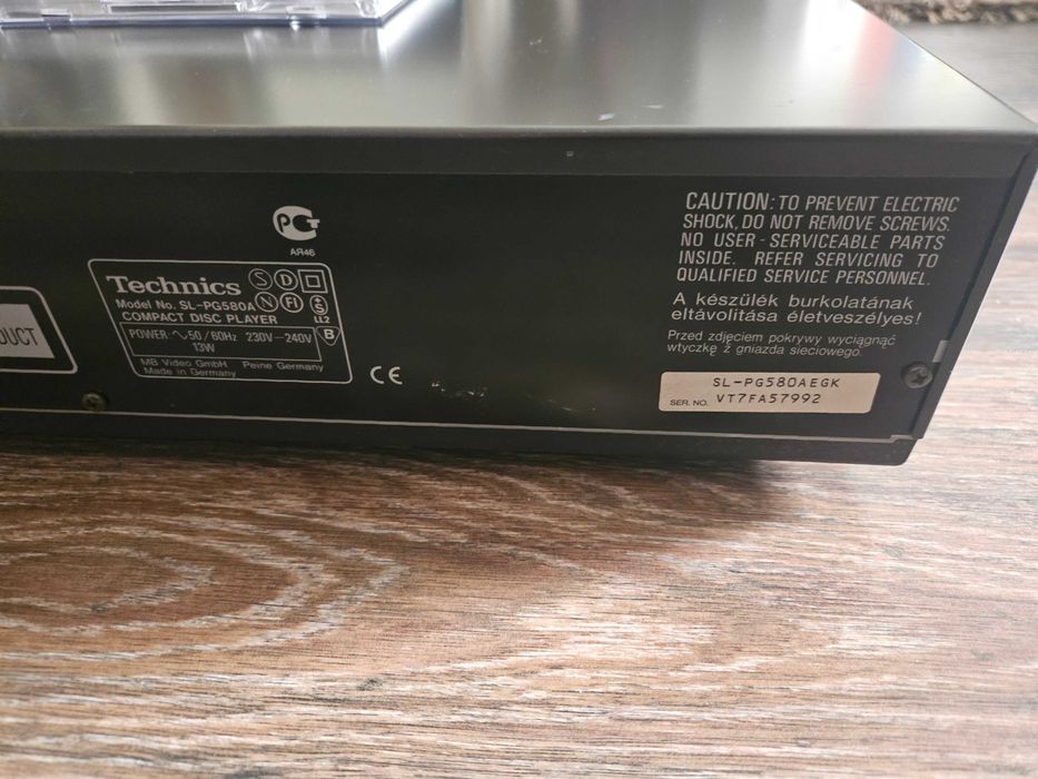CD Player Technics SL-PG 580A
